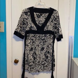 Floral print tunic